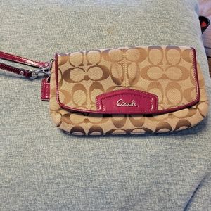 Like new Coach wristlet
